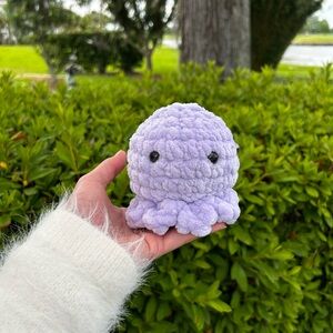 Lavender crochet octopus